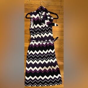 Tory Burch Size M zigzag dress barely worn.
